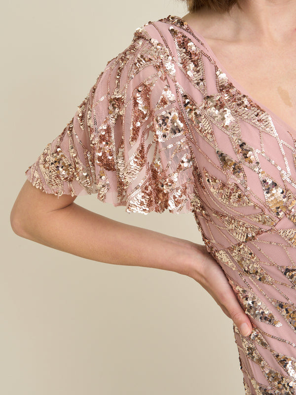 Milena Sequin Embellished Maxi Dress