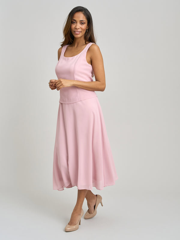 Patty Embellished Lace Jacket And Chiffon Midi Dress