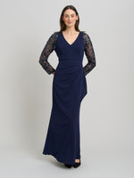 Reena Embellished Sleeves Maxi Dress