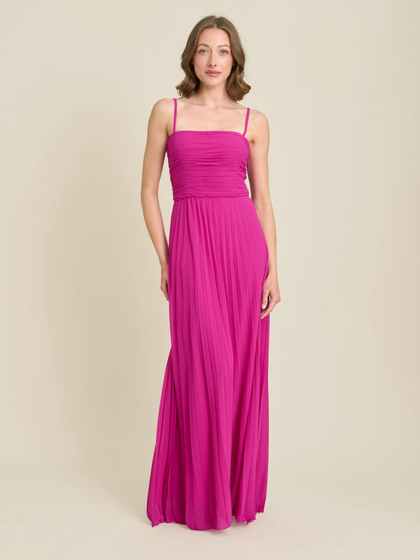 Roberta Pleated Maxi Dress
