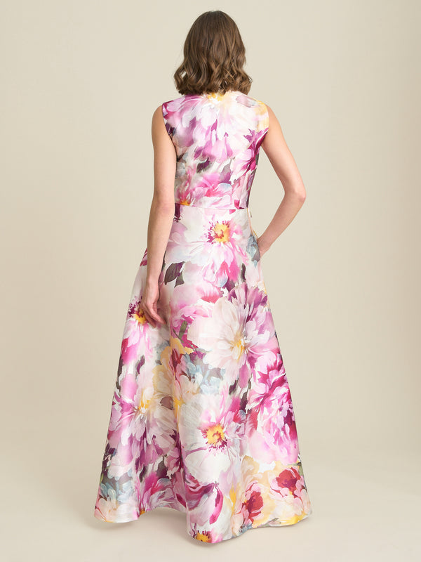 Rosanne Floral Belt Tie Maxi Dress