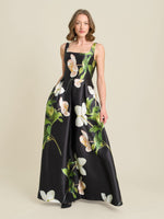 Serena Floral Satin Maxi Dress