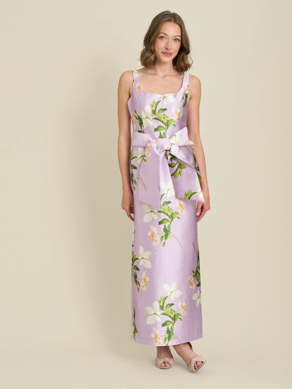 Shawna Floral Tie Waist Maxi Dress