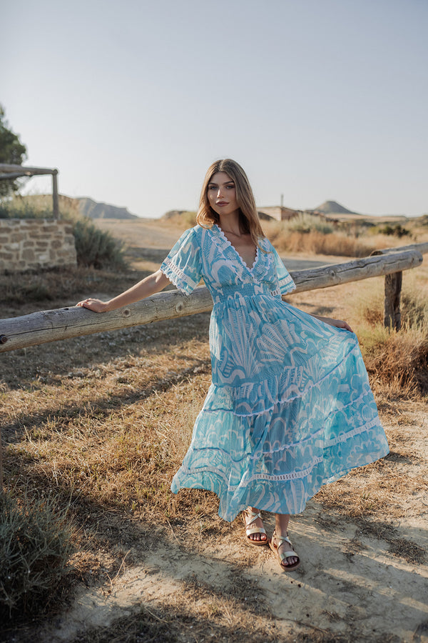 Piti Cuiti Shell Long Dress