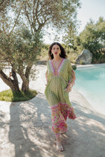 Piti Cuiti Curacao Green Long Dress