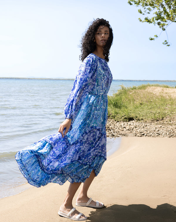 Alison Sheri Printed Bib Dress