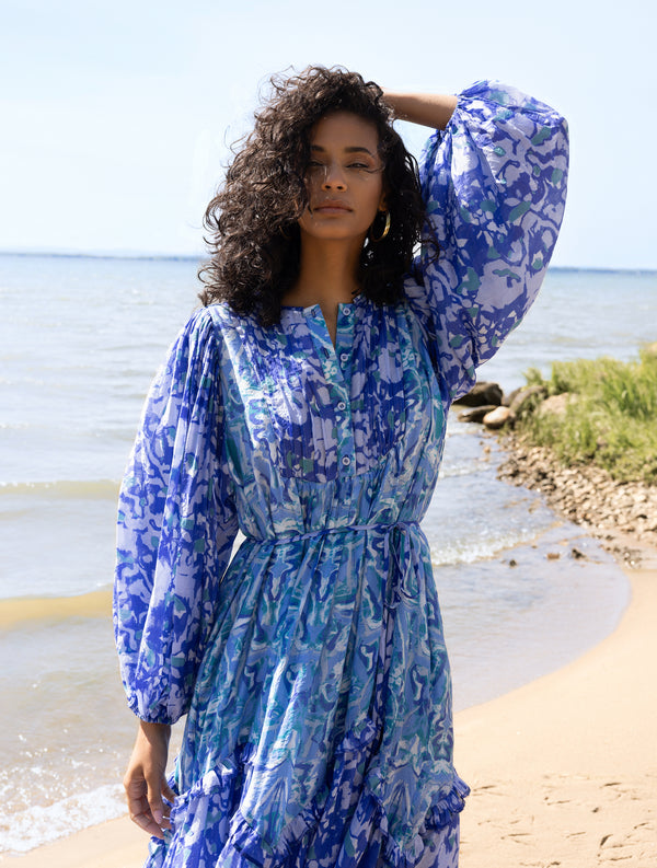 Alison Sheri Printed Bib Dress