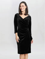Zoe Velvet Wrap Dress