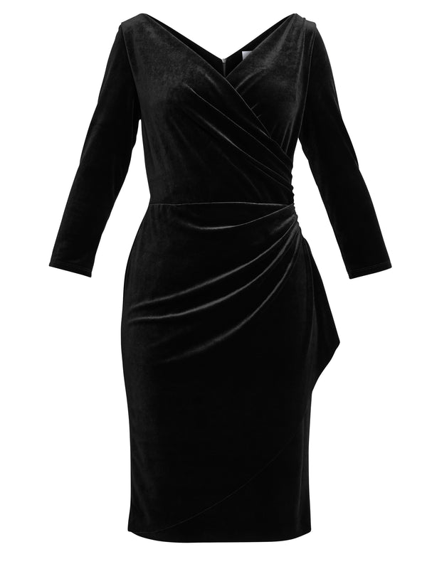 Zoe Velvet Wrap Dress
