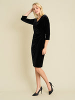 Zoe Velvet Wrap Dress