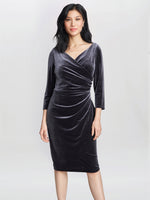 Zoe Velvet Wrap Dress