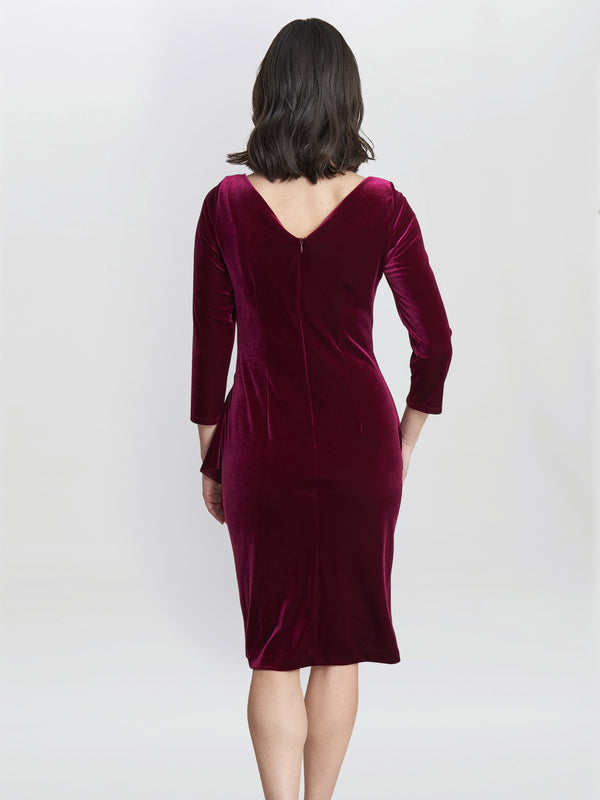 Zoe Velvet Wrap Dress