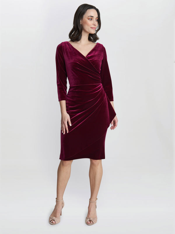 Zoe Velvet Wrap Dress