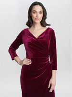 Zoe Velvet Wrap Dress