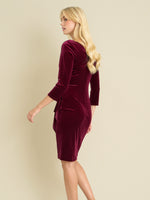 Zoe Velvet Wrap Dress