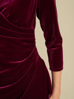 Zoe Velvet Wrap Dress