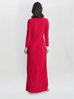 Hilary Jersey Wrap Maxi Dress
