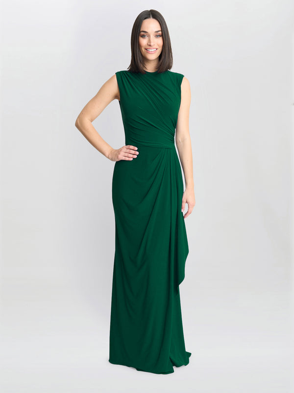 Rosemarie Grecian Jersey Maxi Dress
