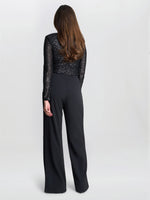 Allegra Sequin Crepe Jumpsuit