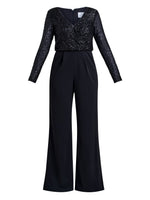 Allegra Sequin Crepe Jumpsuit