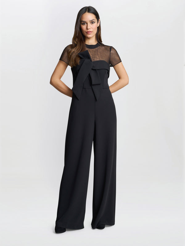 Charlene Black Structured Jumpsuit