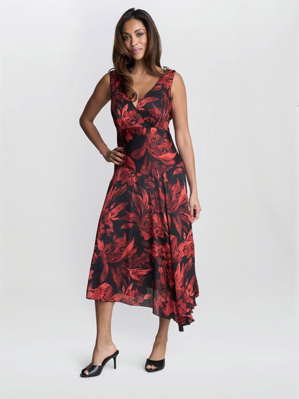Aneesha Floral Midi Dress