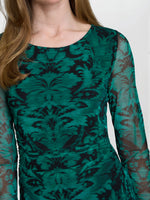 Carrie Long Sleeve Mesh Dress