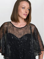 Anoushka Maxi Dress With Sheer Beaded Cape