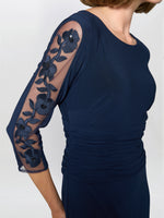 Clara Maxi Dress With Embroidered Sleeve