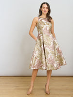 Alexandra Printed Jacuard Dress