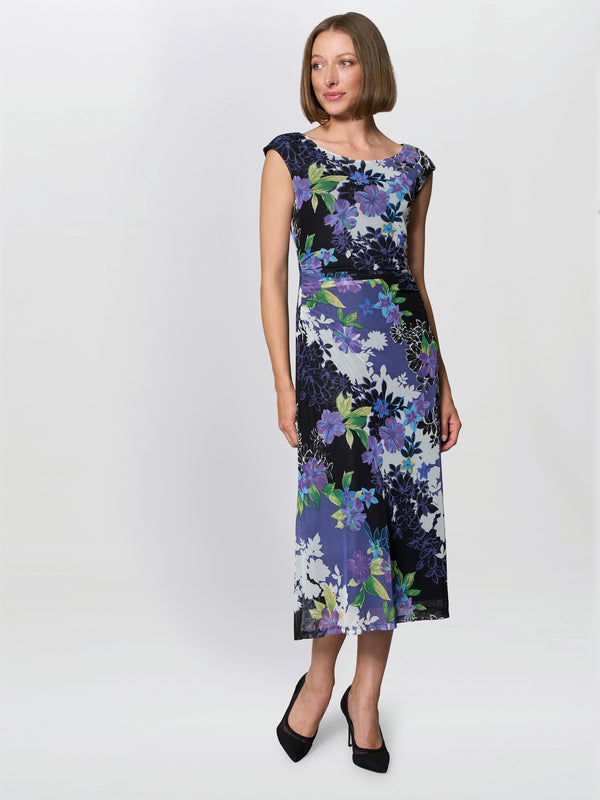 Jasmine Floral Print Midi Dress