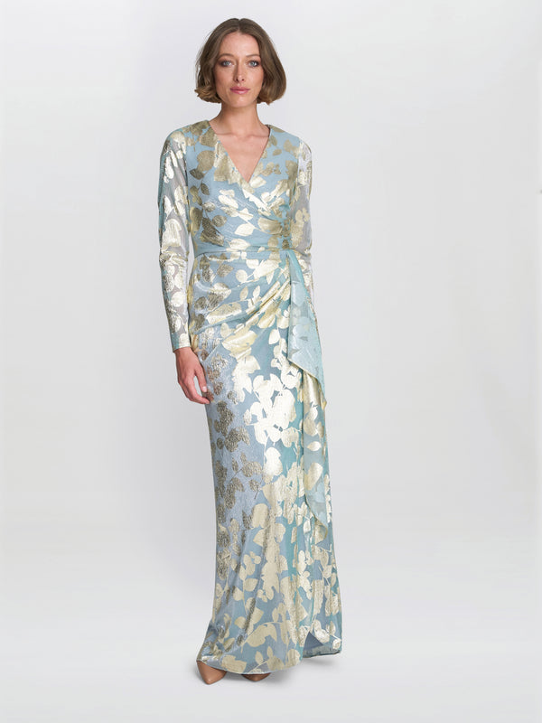 Kamala Foil Maxi Dress