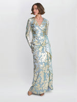 Kamala Foil Maxi Dress