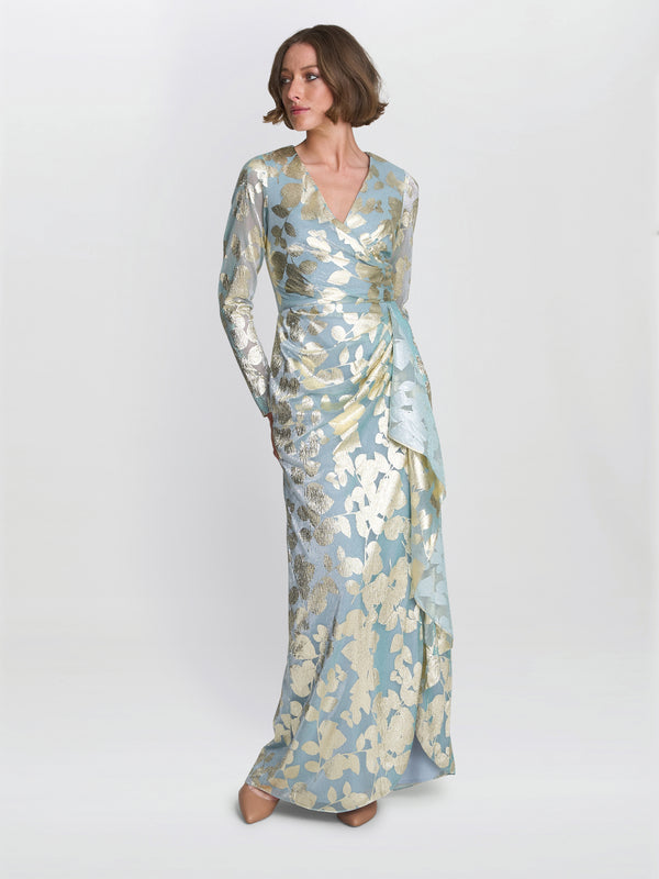 Kamala Foil Maxi Dress