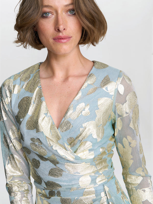 Kamala Foil Maxi Dress