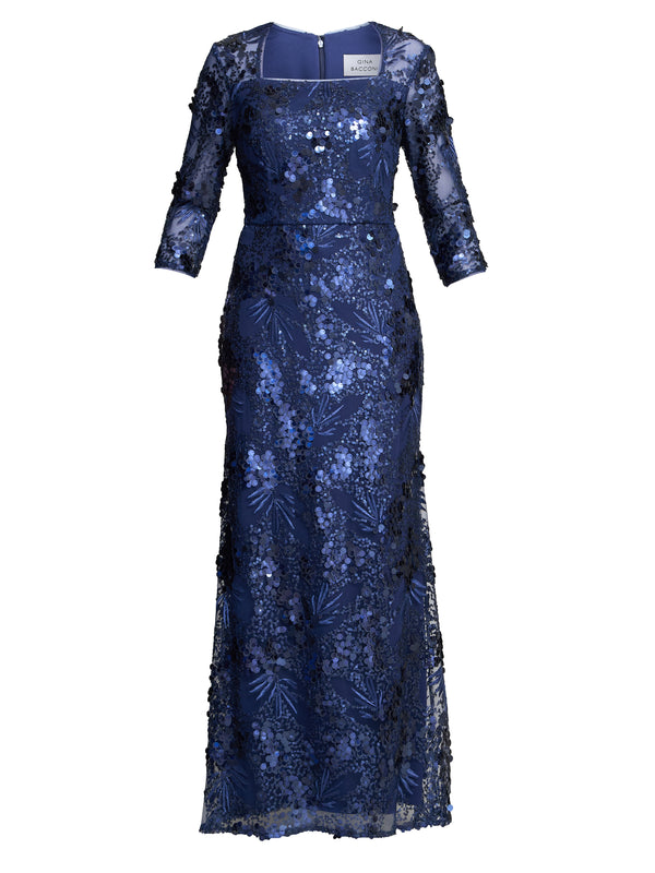 Kirsty Sequin Lace Maxi Dress