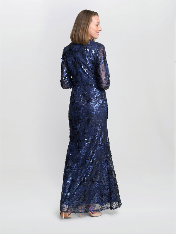 Kirsty Sequin Lace Maxi Dress