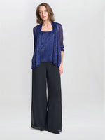 Kyler Metallic Top And Jacket Set