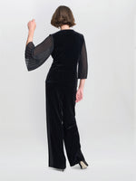 Lainie Velvet Top And Jacket Set