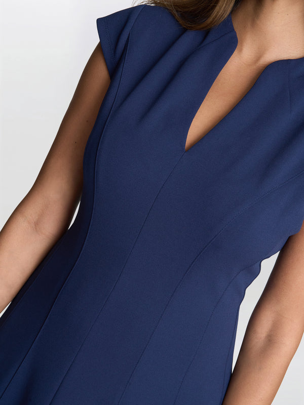 Maxene Fit And Flare Midi Dress