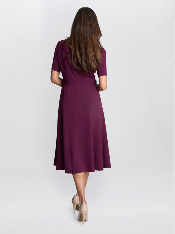 Mel Fit And Flare Midi Dress
