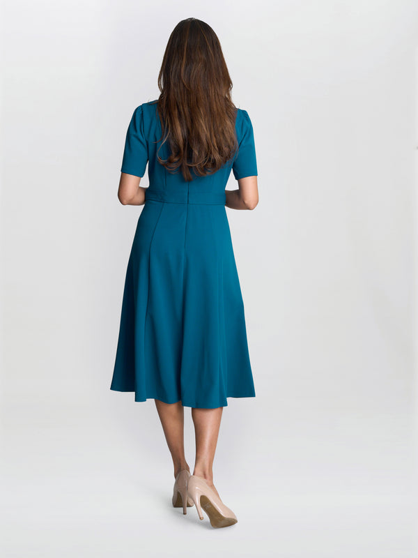 Mel Fit And Flare Midi Dress