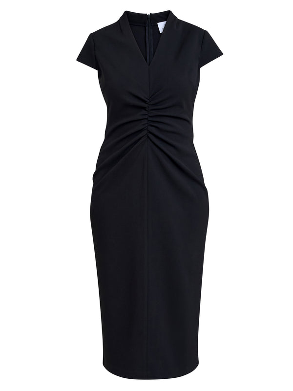 Maurine Ruched Midi Dress