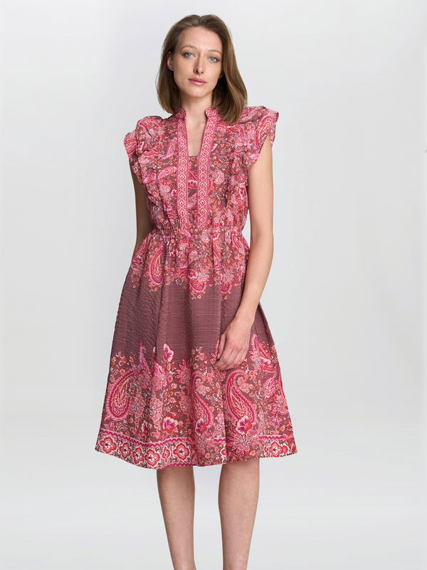 Liat Boho Paisley Dress