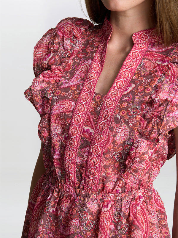 Liat Boho Paisley Dress