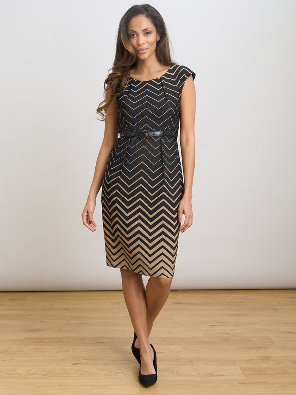 Sofie Print Dress With Belt