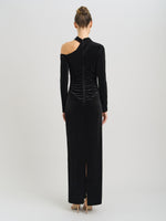 Sharon Velvet One Shoulder Maxi Dress