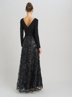 Shauna 3D Embroidery Maxi Dress