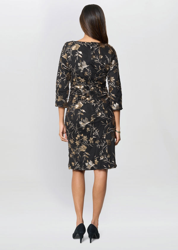 Sue Sequin Embroidered Dress