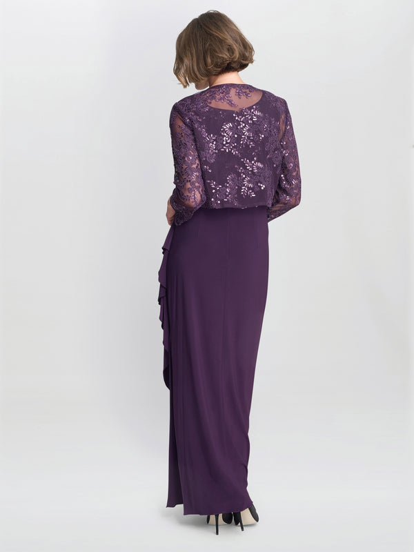 Susanne Maxi Dress With Lace Jacket